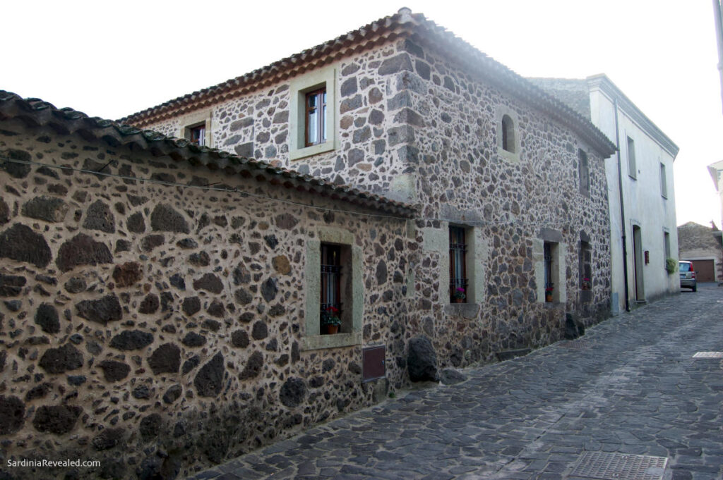 Image: Traditional architecture in Seneghe, Sardinia.