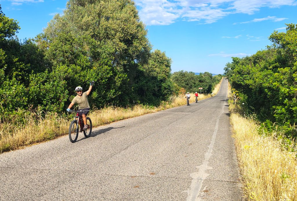 Image: Biking in Sardinia with Angela Corrias travel planner.